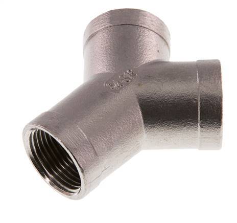 Rp 3/4'' acero inoxidable pieza en Y 16 Bar