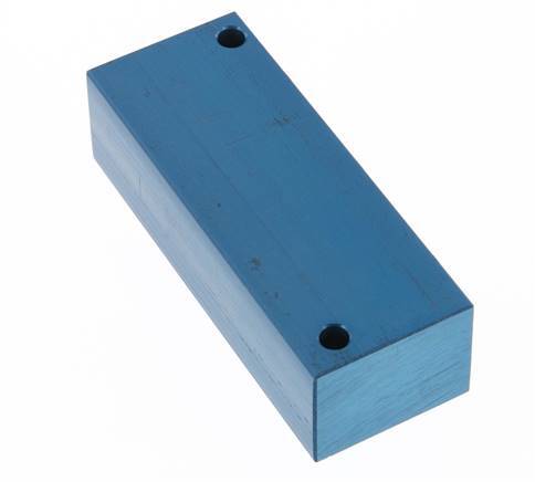 4xG Bloque distribuidor de aluminio de 1/2'' de una cara de 16 barras