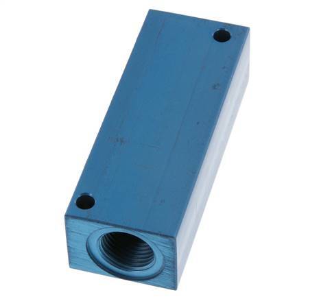 4xG Bloque distribuidor de aluminio de 1/2'' de una cara de 16 barras