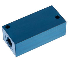 4xG Bloque distribuidor de aluminio de 3/8'' de una cara de 16 barras