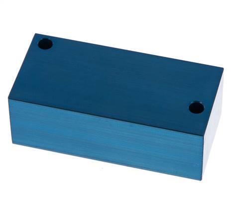4xG Bloque distribuidor de aluminio de 3/8'' de una cara de 16 barras
