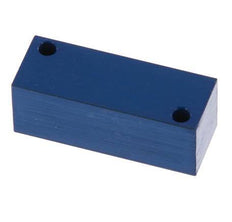 bloque distribuidor de aluminio 4xM5 de una cara 16 Bar