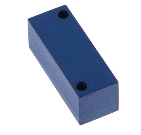 bloque distribuidor de aluminio 4xM5 de una cara 16 Bar