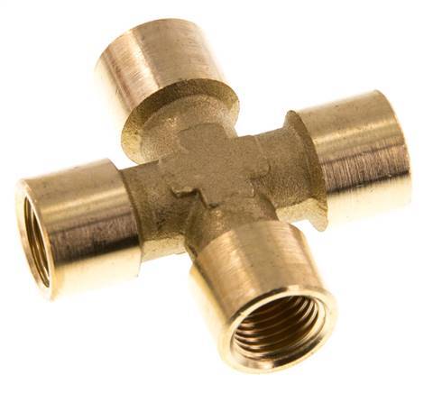 G 1/4'' Cruz de latón hembra 16 Bar