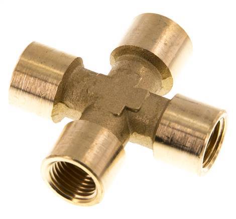G 1/4'' Cruz de latón hembra 16 Bar