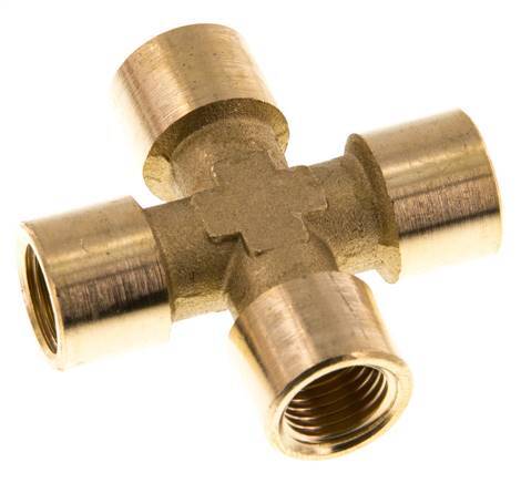 G 1/4'' Cruz de latón hembra 16 Bar