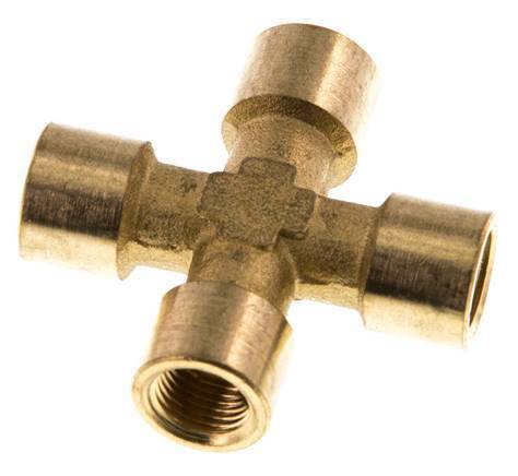 G 1/8'' Female Brass Cross 16 Bar [2 Pieces]