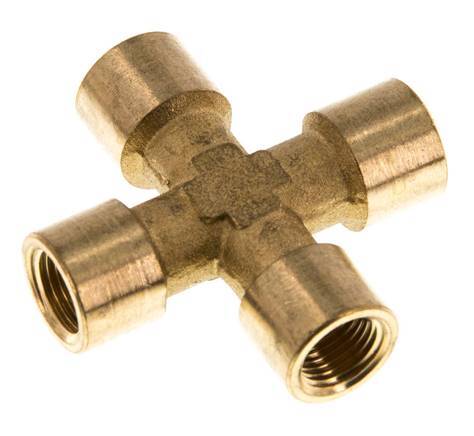 G 1/8'' Female Brass Cross 16 Bar [2 Pieces]