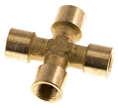 G 1/8'' Female Brass Cross 16 Bar [2 Pieces]