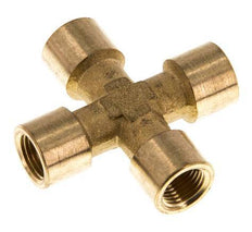 G 1/8'' Female Brass Cross 16 Bar [2 Pieces]