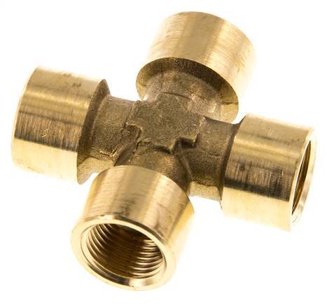 G 3/8'' Cruz hembra de latón 16 Bar