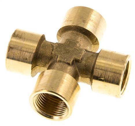 G 3/8'' Cruz hembra de latón 16 Bar
