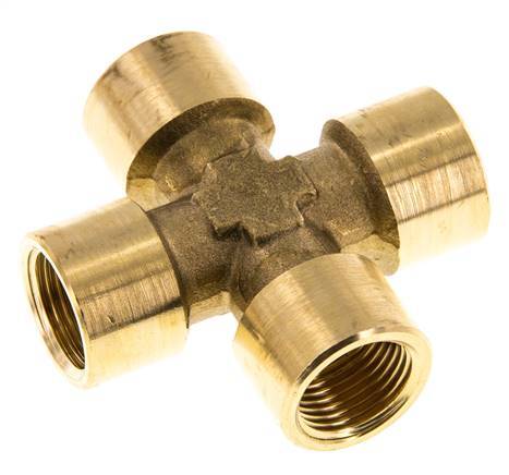 G 3/8'' Cruz hembra de latón 16 Bar
