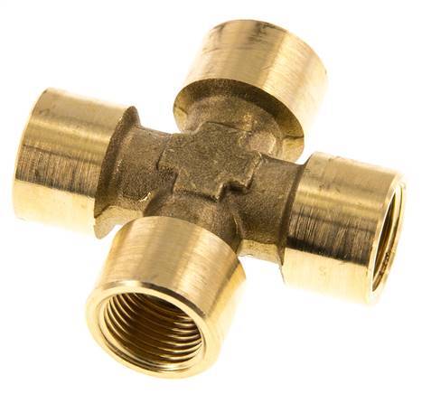 G 3/8'' Cruz hembra de latón 16 Bar