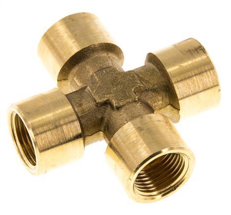 G 3/8'' Cruz hembra de latón 16 Bar