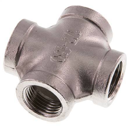 Rp 1/2'' Femenino Acero Inoxidable Cruz 16 Bar