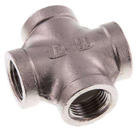 Rp 1/2'' Femenino Acero Inoxidable Cruz 16 Bar