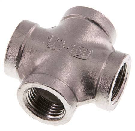 Rp 1/2'' Femenino Acero Inoxidable Cruz 16 Bar