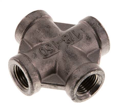Rp 1/8'' Femenino Acero Inoxidable Cruz 16 Bar