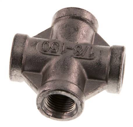 Rp 1/8'' Femenino Acero Inoxidable Cruz 16 Bar