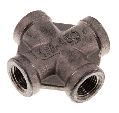 Rp 1/8'' Femenino Acero Inoxidable Cruz 16 Bar