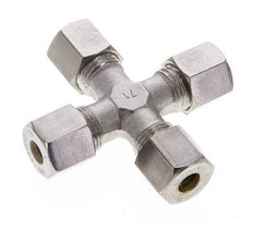 8S Stainless steel Cross Compression Fitting 630 Bar DIN 2353