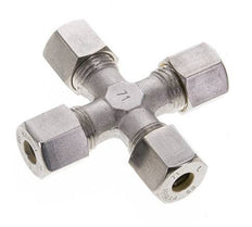 8S Stainless steel Cross Compression Fitting 630 Bar DIN 2353