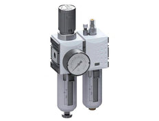 FRL 2 Partes G1/4'' 1750l/min 0.5-8.0bar/7-116psi Auto Policarbonato Futura 1