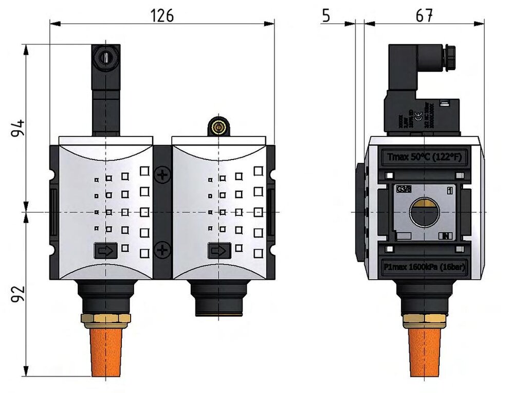 Válvula de arranque suave G1/2 24VDC 3400 l/min Futura 2