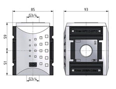 Distribuidor G1 18000 l/min con interruptor de presión Futura 4