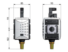 Válvula 3/2 G1 24VDC 12500 l/min Futura 4