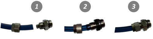 Conector recto Hembra 6/4 mm x G1/8'' de Rosca [5 piezas]