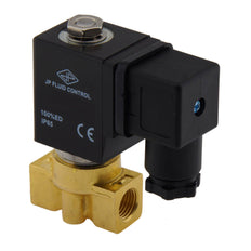 Válvula solenoide HP-DA 1/4'' latón FKM 0-75bar 12V DC