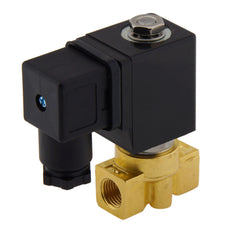 Electroválvula HP-DA 1/4'' Latón PTFE 4-75bar 12V CC