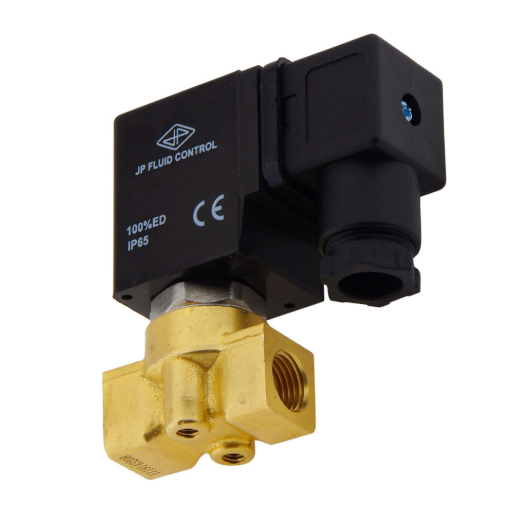 Electroválvula HP-DA 1/4'' Latón PTFE 4-75bar 12V CC