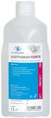 Botella dispensadora de desinfectante de manos 0,5L ASEPTOMAN FORTE