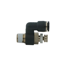 válvula de aguja neumática giratoria de 5/16" - R1/4&quot