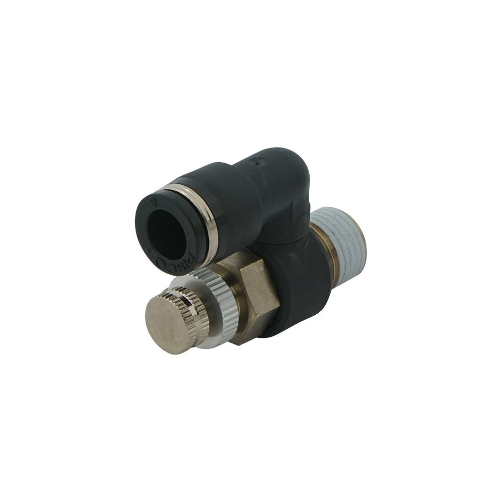 válvula de aguja neumática giratoria de 3/8" - R3/8