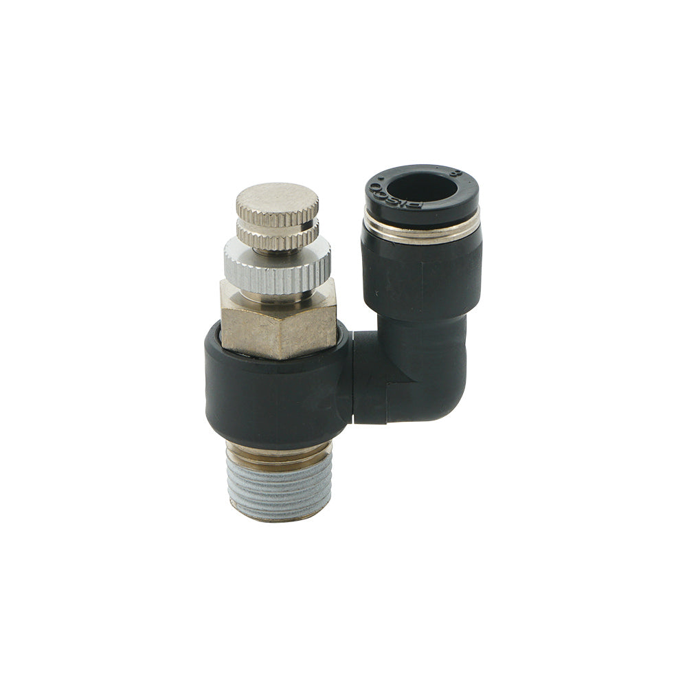 válvula de aguja neumática giratoria de 8mm - R3/8