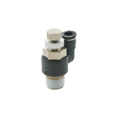 válvula reguladora de caudal giratoria de 10mm - R1/4" Meter-In