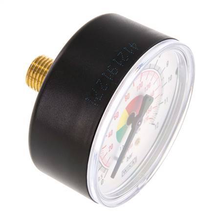 Pressure Gauge 63mm 0 - 12 Bar R 1/4"