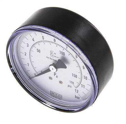 Pressure Gauge 80mm 0 - 12 Bar R 1/4"