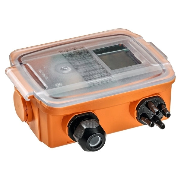 Sensor de presión diferencial -100 - 2500 Pa 0-5 V/0-10 V Aire Doble LCD