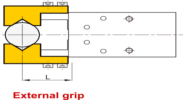 D10 mm Mordaza neumática de doble efecto paralela Carrera larga Mordazas estándar