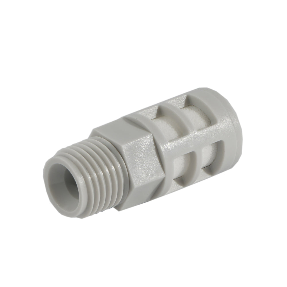 Silenciador de plástico R1/4" blanco compacto [5 piezas]