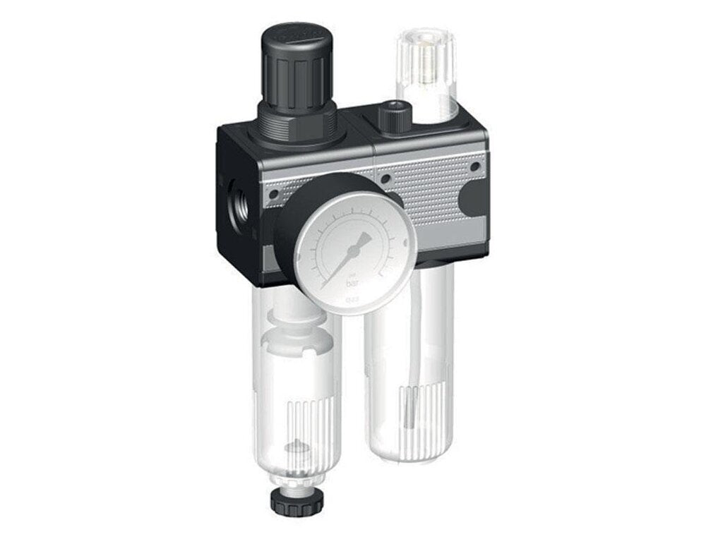 FRL 2 Partes G1/4'' 1200l/min 0.5-16.0bar/7-232psi Semi-Auto Metal Multifix 1