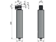 Secador de diafragma 1/4'' 460l/min Mutifix