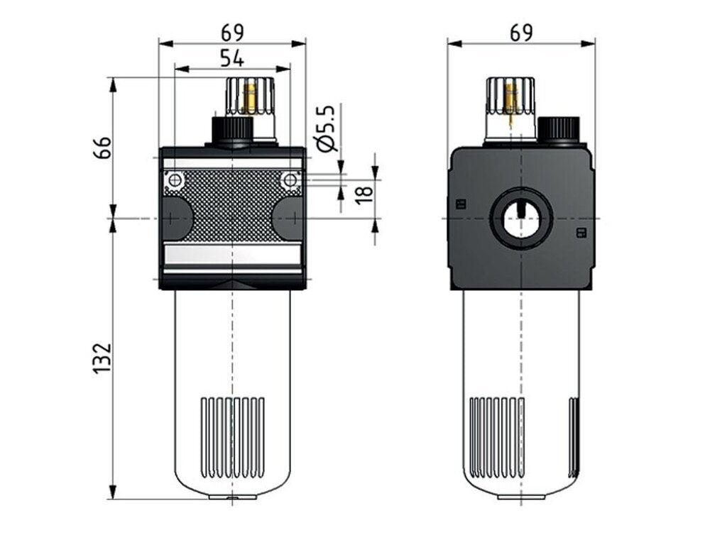Lubricador G1/2'' Metal Multifix 2