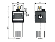 Lubricador G1/2'' Metal Multifix 2