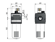Lubricador Micro Oil-Fog G1/2'' Multifix 2